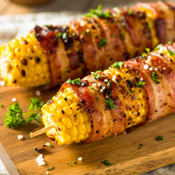 Grilled Bacon-Wrapped Corn on the Cob